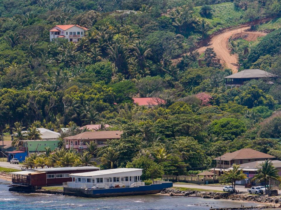 A view of Roatan from the ship