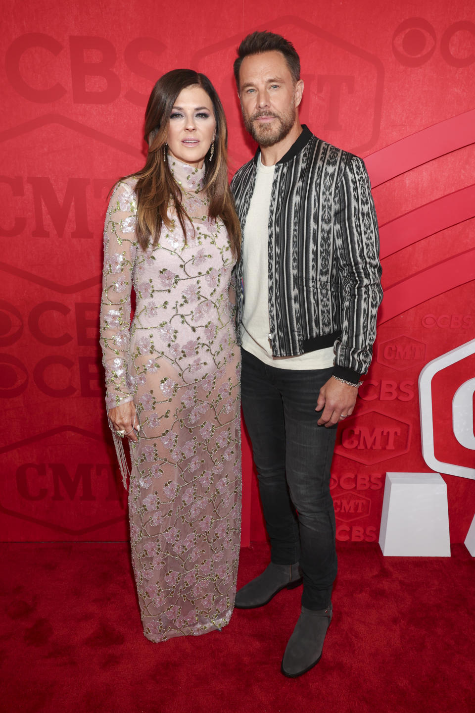 Karen Fairchild and Jimi Westbrook of Little Big Town at the 2024 CMT Music Awards held at the Moody Center on April 7, 2024 in Austin, Texas.