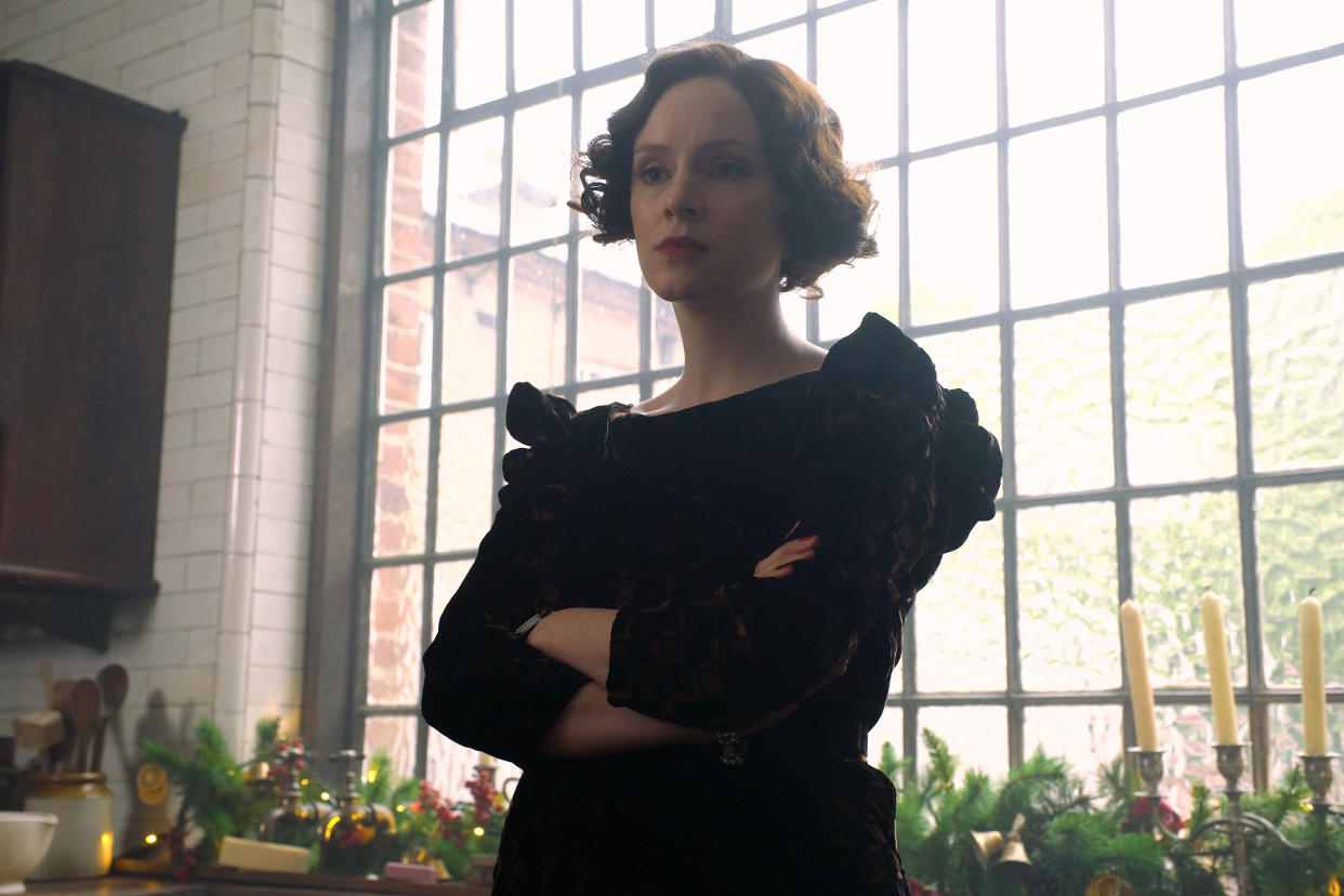 WARNING: Embargoed for publication until 00:00:01 on 11/02/2022 - Programme Name: Peaky Blinders VI - TX: n/a - Episode: Ep 1 (No. 1) - Picture Shows:  Ada Shelby (SOPHIE RUNDLE) - (C) Caryn Mandabach Productions Ltd. - Photographer: Matt Squire