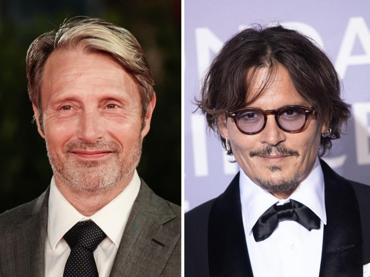 MAds Mikkelsen (left) is replacing Johnny Depp in the Fantastic Beasts sequel (Rex)