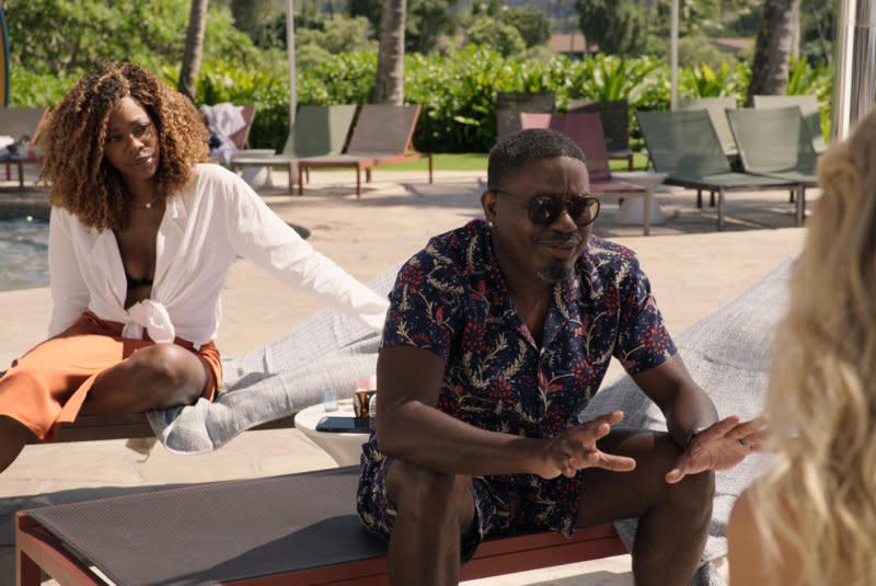 Yvonne Orji and Lil Rel Howery return in "Vacation Friend 2." Photo courtesy of 20th Century Studios