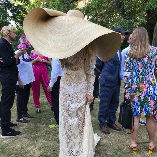 How Danish It Girl Emma Leth Pulled Off Jacquemus's Hat at Her Wedding