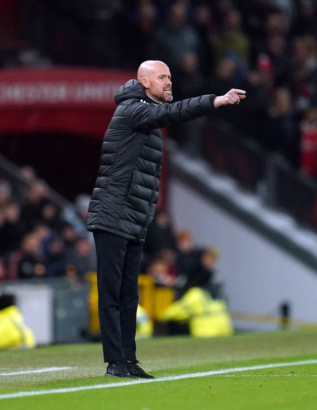 Erik Ten Hag, pictured, has attempted to point a strong way forward for Manchester United with Cristiano Ronaldo
