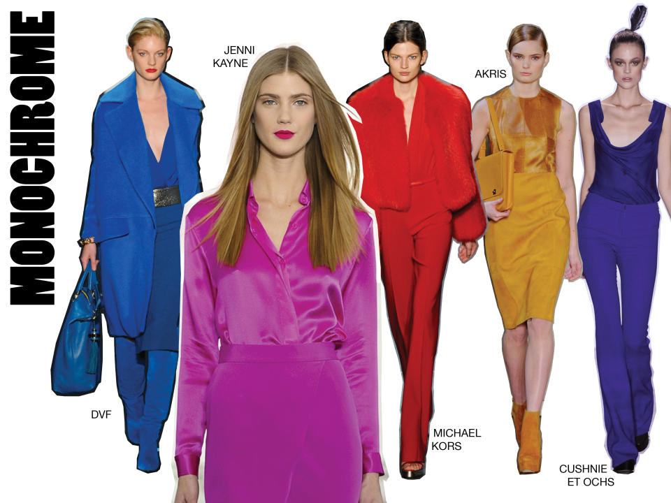 Red ruled the Fall runway, of course, but translating a head to toe look can be done in any color.…