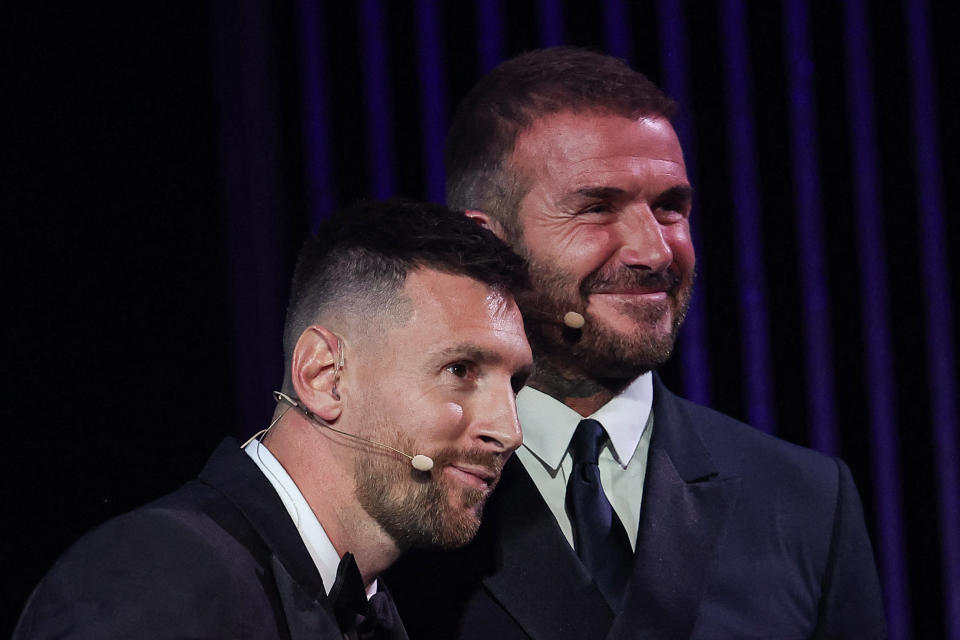 Lionel Messi y David Beckham en 2023 (Foto:FRANCK FIFE / AFP) (Foto:FRANCK FIFE/AFP via Getty Images)