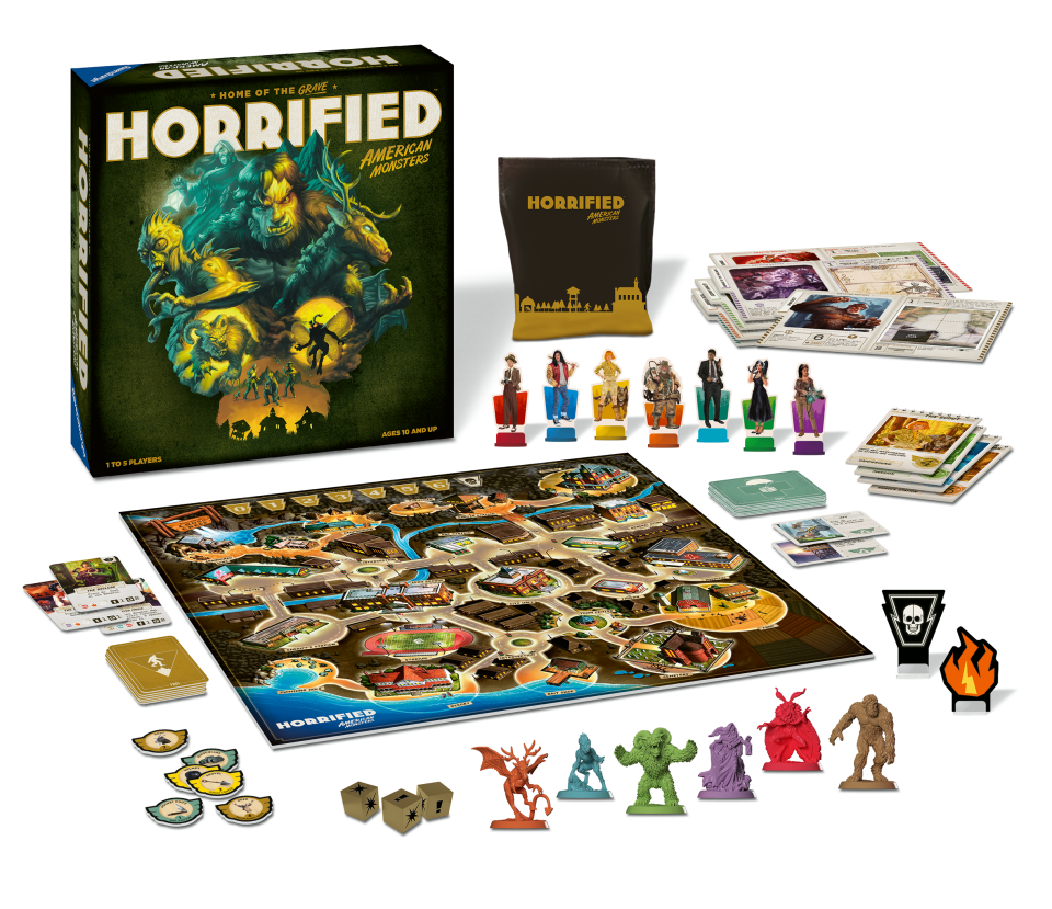 Ravensburger's 'Horrified: American Monsters' tabletop game features Bigfoot and other homegrown baddies (Photo: Ravensburger) 