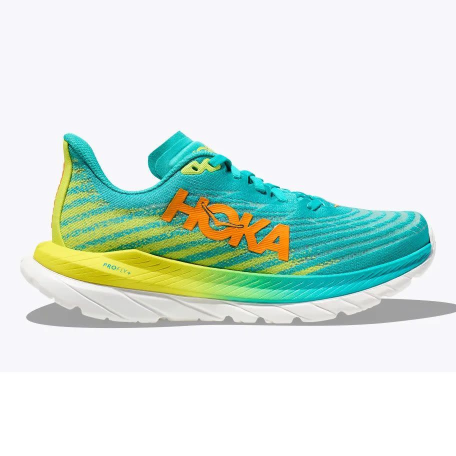 <p><a href="https://go.redirectingat.com?id=74968X1596630&url=https%3A%2F%2Fwww.hoka.com%2Fen%2Fus%2Fmens-race-shoes%2Fmach-5%2F1127893.html%3Fdwvar_1127893_color%3DWFM&sref=https%3A%2F%2F" rel="nofollow noopener" target="_blank" data-ylk="slk:Shop Now;elm:context_link;itc:0;sec:content-canvas" class="link ">Shop Now</a></p><p>Mach 5</p><p>Hoka</p><p>$111.99</p>