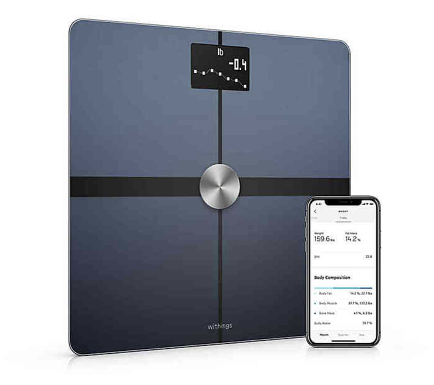 5) Withings Body+ - Smart Body Composition Wi-Fi Digital Scale