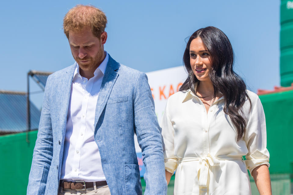 In einem Instagram-Post von Prinz Harry und Herzogin Meghan ist ein Wort falsch geschrieben (Bild: ddp)