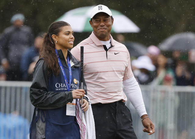 Photos from Tiger Woods' Kids Join Him at 2023 Golf Tournament