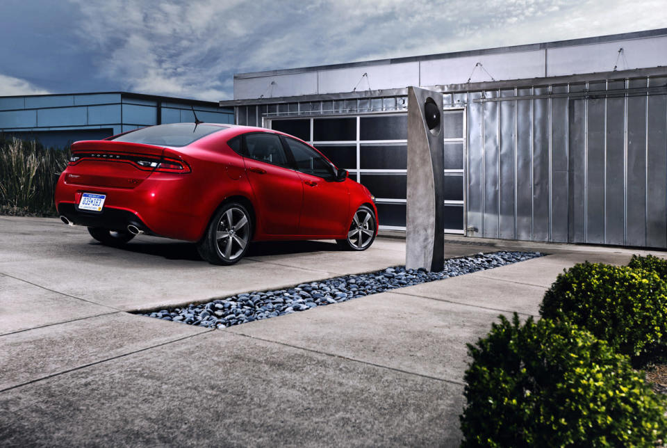 This is the 2013 Dodge Dart, the Alfa Romeo-based small car that's Chrysler's best chance to win compact car shoppers since the Neon was first introduced. It's a sharp looking entry -- even if it has a few too many options.