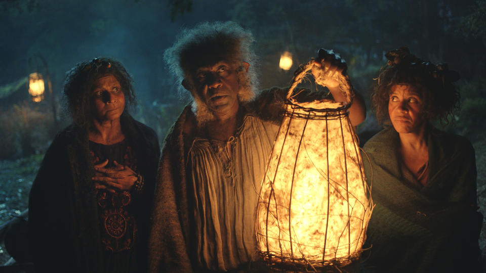 Lenny Henry portrays a Harfoot elder in The Lord of the Rings: Rings of Power. (Prime Video)