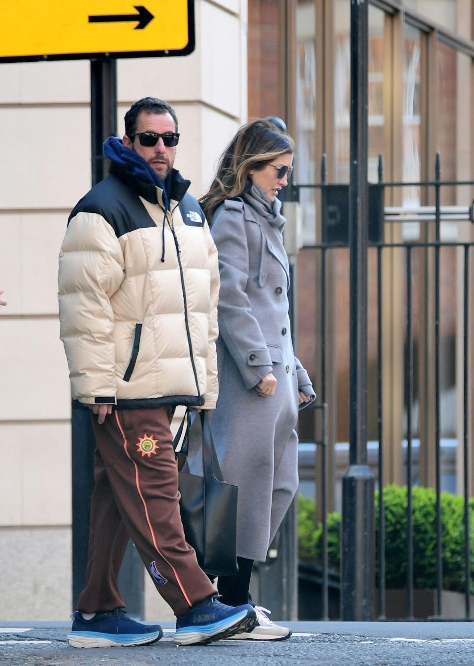 Adam Sandler and Jackie Sandler in London on March 25.