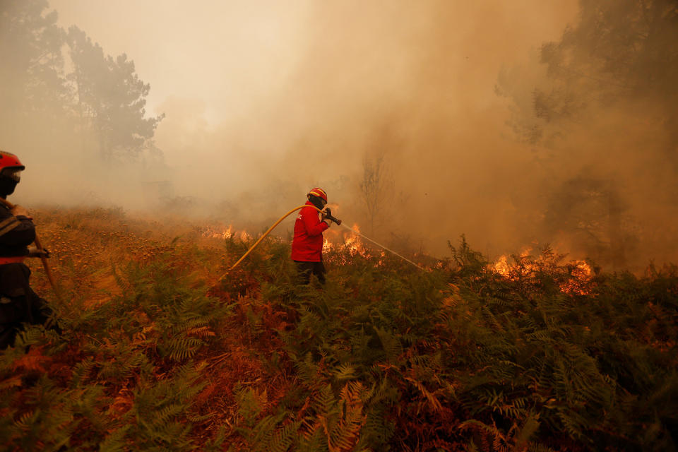 Wildfires ravage Portugal