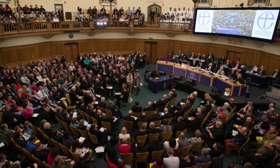 The general synod at Church House in London