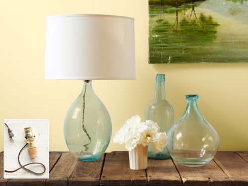 Glass-Bottle Lamp