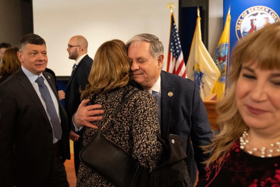 Bergen County Executive James Tedesco after his State Of The County Address at Two Bergen County Plaza on Tuesday, February 28, 2023. 
