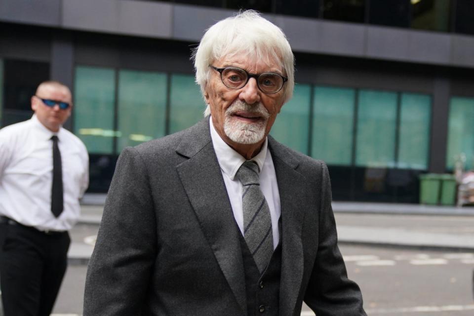 Bernie Ecclestone arrives at Southwark Crown Court (Victoria Jones/PA) (PA Wire)