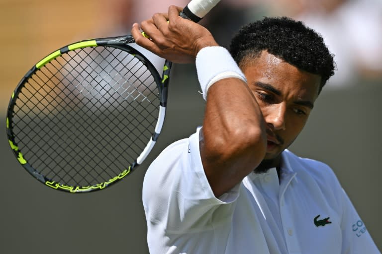 Breakthrough: Arthur Fils on his way to the third round of a Grand Slam for the first time after Hubert Hurkacz was forced to retire (ANDREJ ISAKOVIC)