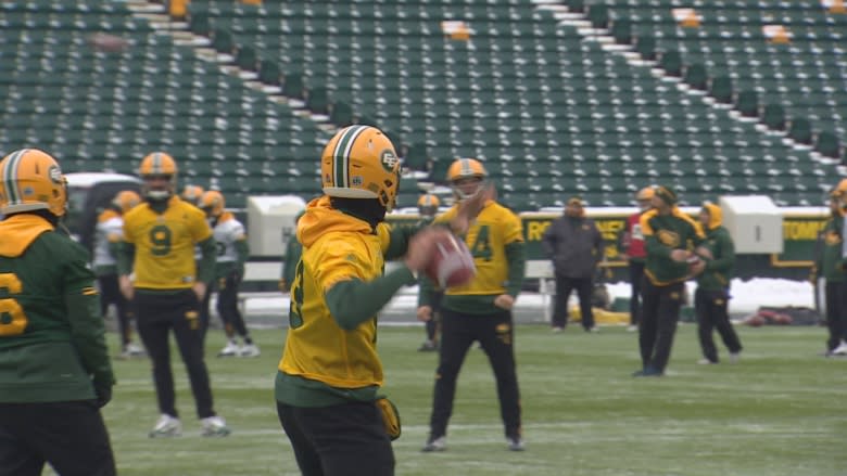 Edmonton Eskimos carry winning momentum into Winnipeg playoff game