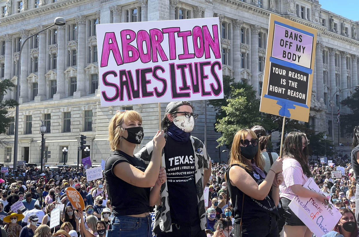 The 'Rally For Abortion Justice' march in Washington, D.C. on Oct. 2, 2021. (STAR MAX)