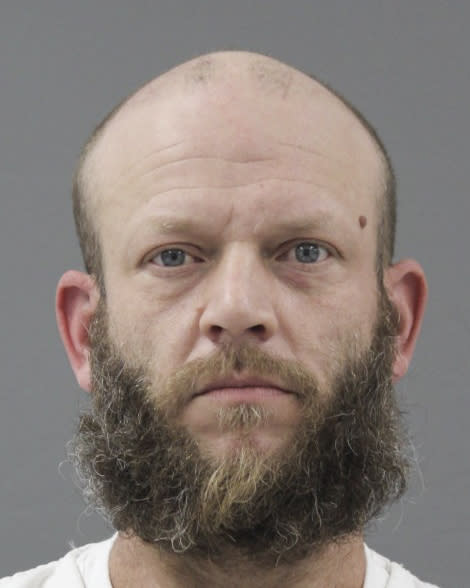 This undated photo released by the Delaware Department of Justice shows Brandon Haas. Haas' wife, Kristie Hass, pleaded guilty on Thursday, May 25, 2023, to the murder of her 3-year-old daughter, whose burned remains were found on a softball field in 2019. Stepfather Brandon Hass faces felony charges of child abuse, child endangerment and hindering prosecution involving her death, as well as child endangerment charges involving her siblings. (Delaware Department of Justice via AP)