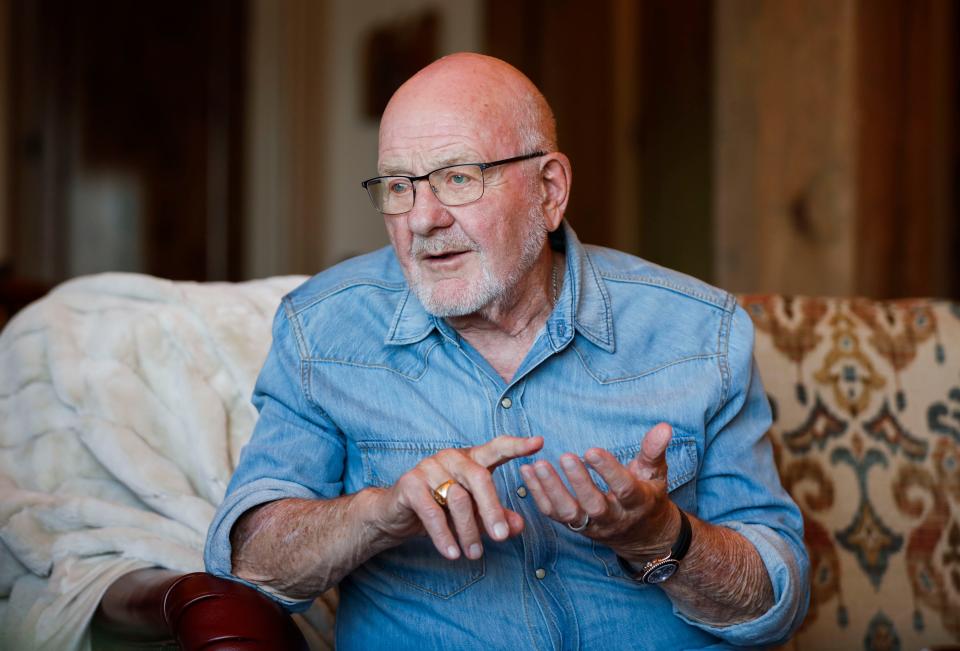 Peter Herschend talks about his time serving on the Missouri State Board of Education since 1991 at his home near Branson on Friday, April 19, 2024.