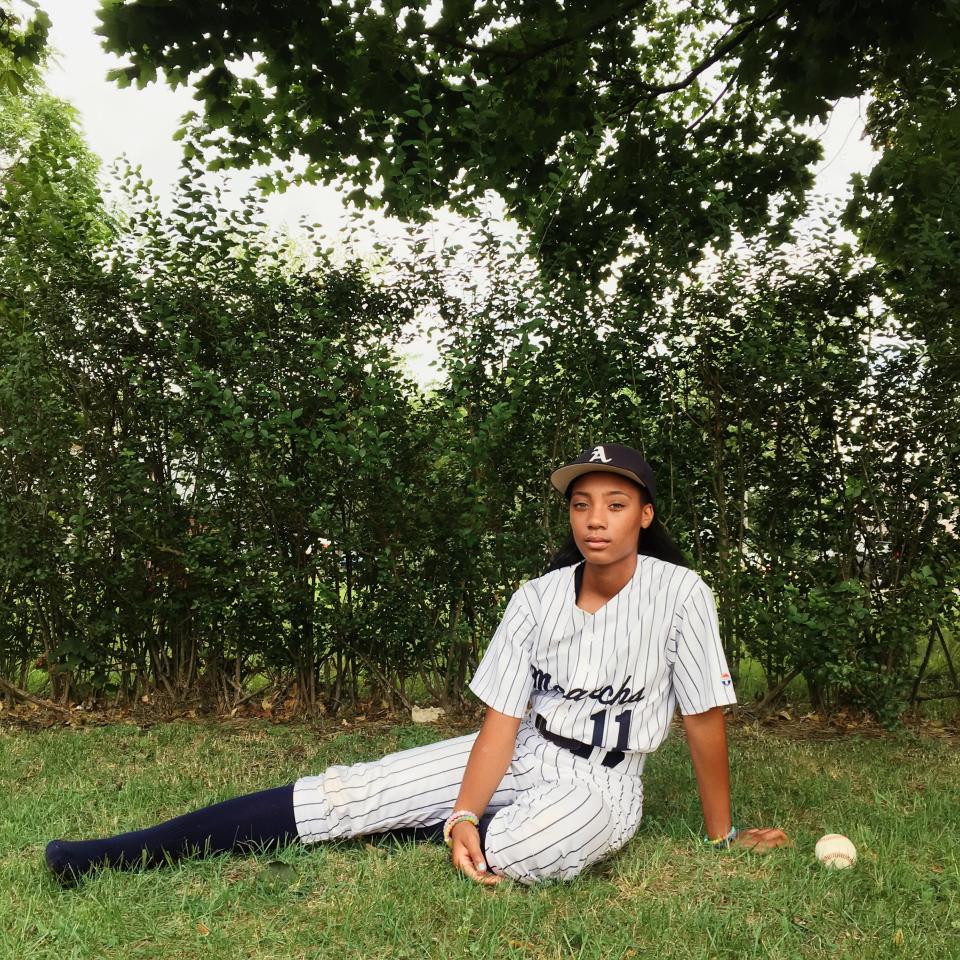 Portrait of Mo'ne Davis, photographed in the compound of her home in Willingboro, NJ, September 1, 2016.