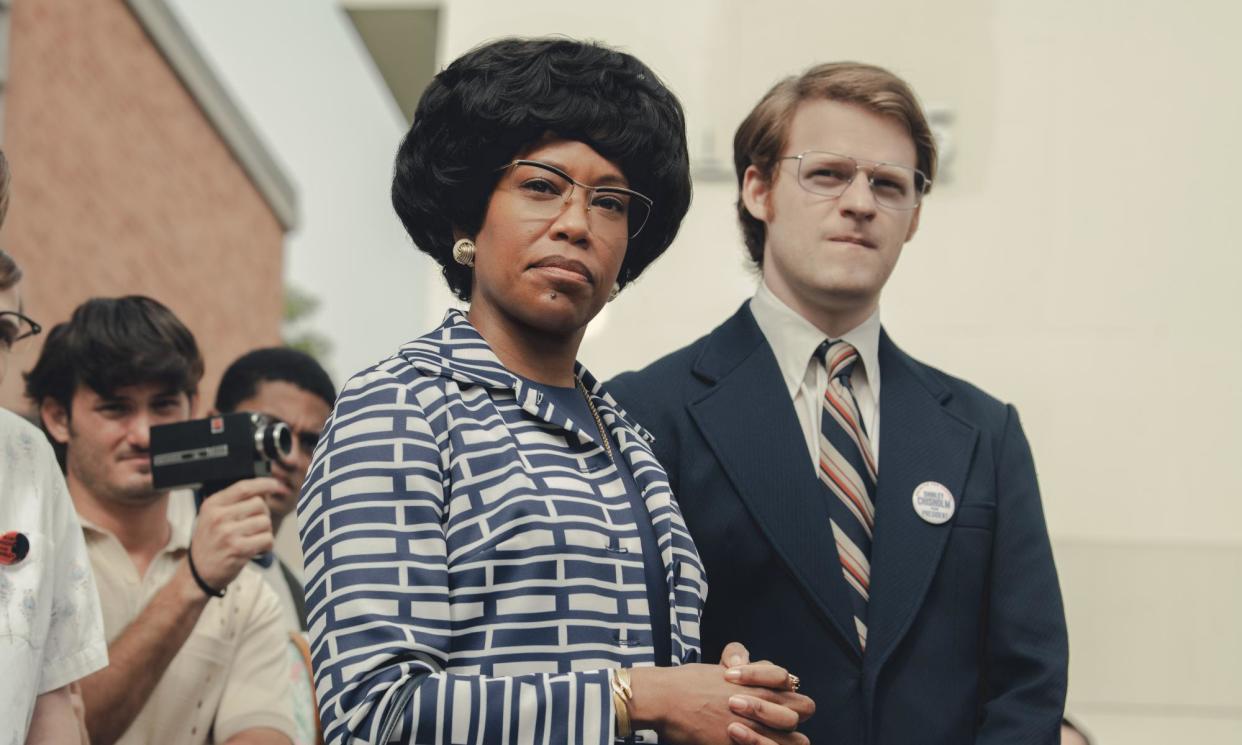 <span>Regina King and Lucas Hedges in Shirley.</span><span>Photograph: Glen Wilson/Netflix</span>