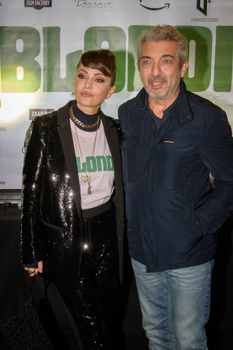 Dolores Fonzi y Ricardo Darín en Bagatelle tras el avant premiere de bLONDI