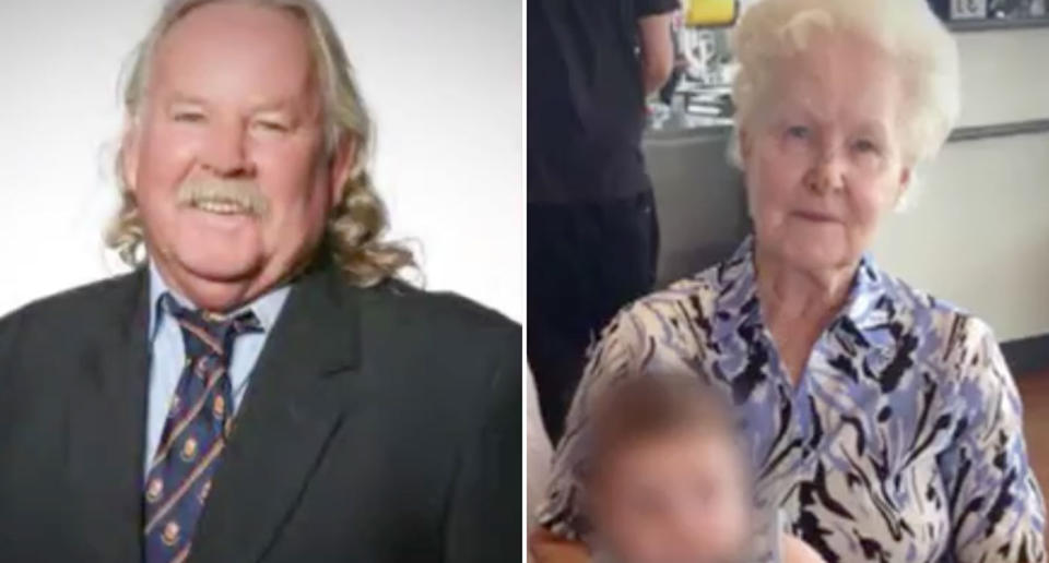 Former Wenworth deputy mayor Paul Cohrs is accused of murdering his mother Bette (right) and brother (not pictured) at properties in Mildura, Victoria and Rufus, NSW respectively. Source: 7 News