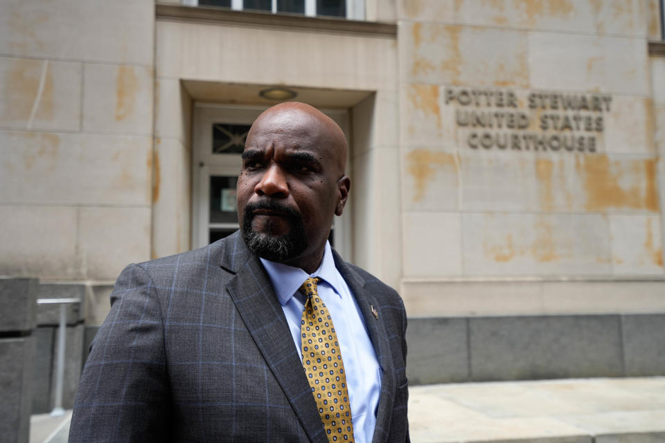 U.S. Attorney Kenneth Parker leaves the Potter Stewart United States Courthouse after the sentencing of Matt Borges in one of the largest public corruption cases in the state's history. Borges was sentenced to five years on June 30.