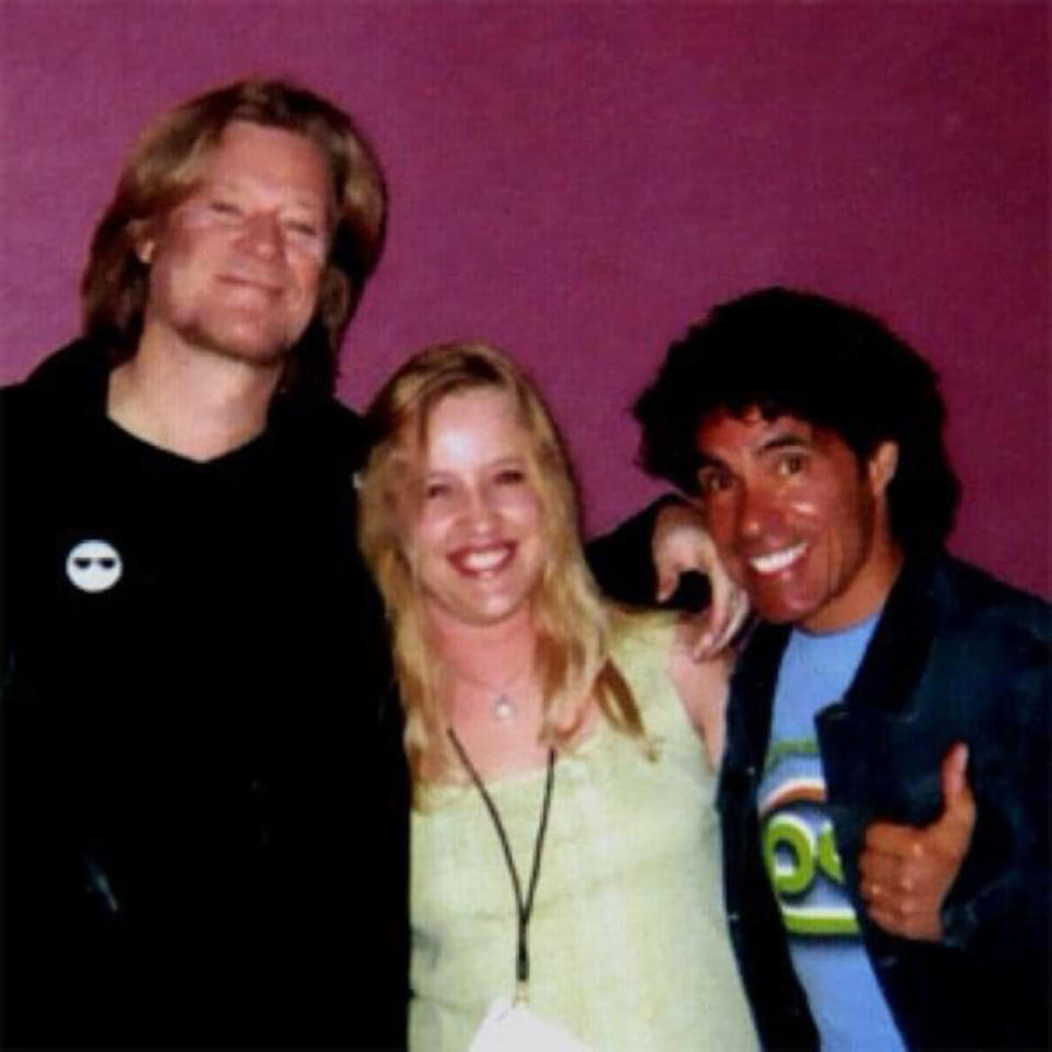 Lori Allred, center, a former Hall & Oates fan club president, worked for the band in internet marketing until 2010. (Courtesy Lori Allred)