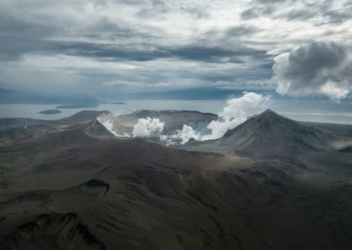 When Taal exploded to life it spewed towering columns of fine grey ash