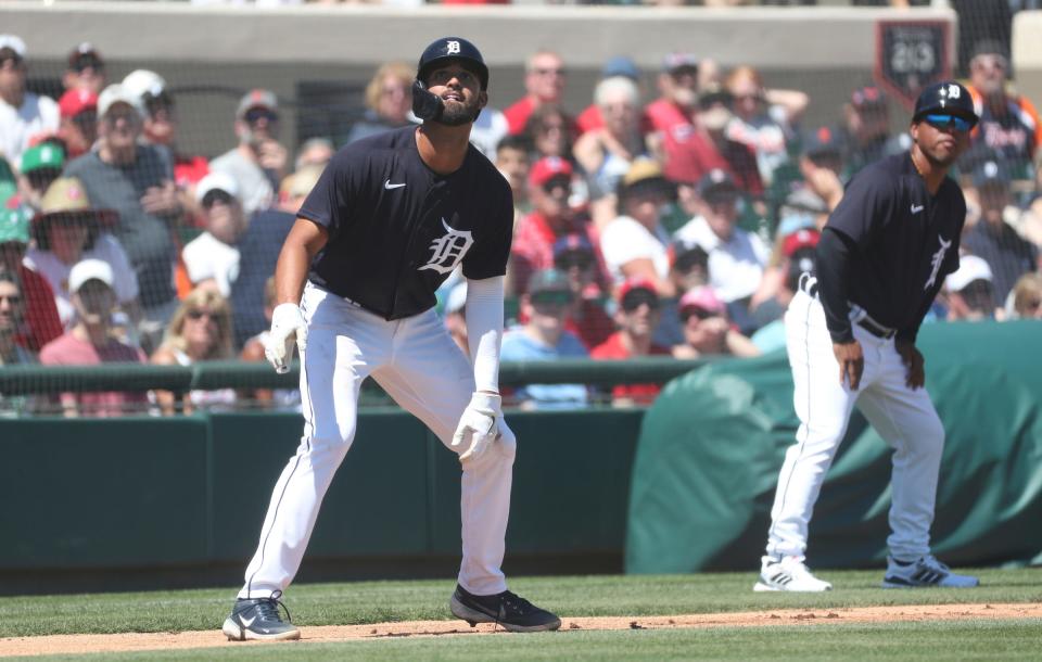 Someday, Riley Greene will wear the Old English D in Comerica Park. We think.