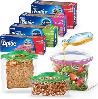 A 166-bag bundle of stay-open Ziploc bags for 33% off