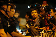 <p>Marchers protest the police shooting of Keith Scott in Charlotte, N.C., on Sept. 24, 2016. (Jason Miczek/Reuters)</p>