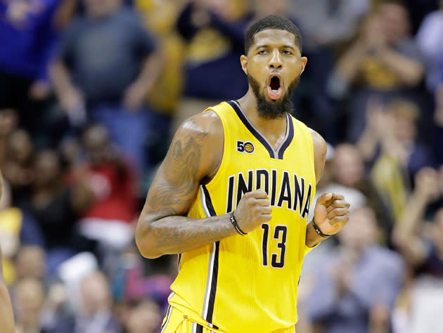 Paul George could become a free agent in 2018. (Getty Images)