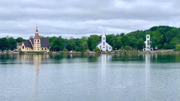 This summer, construction will begin on a living shoreline along a part of Edgewater Street in Mahone Bay. (Paul Palmeter/CBC - image credit)