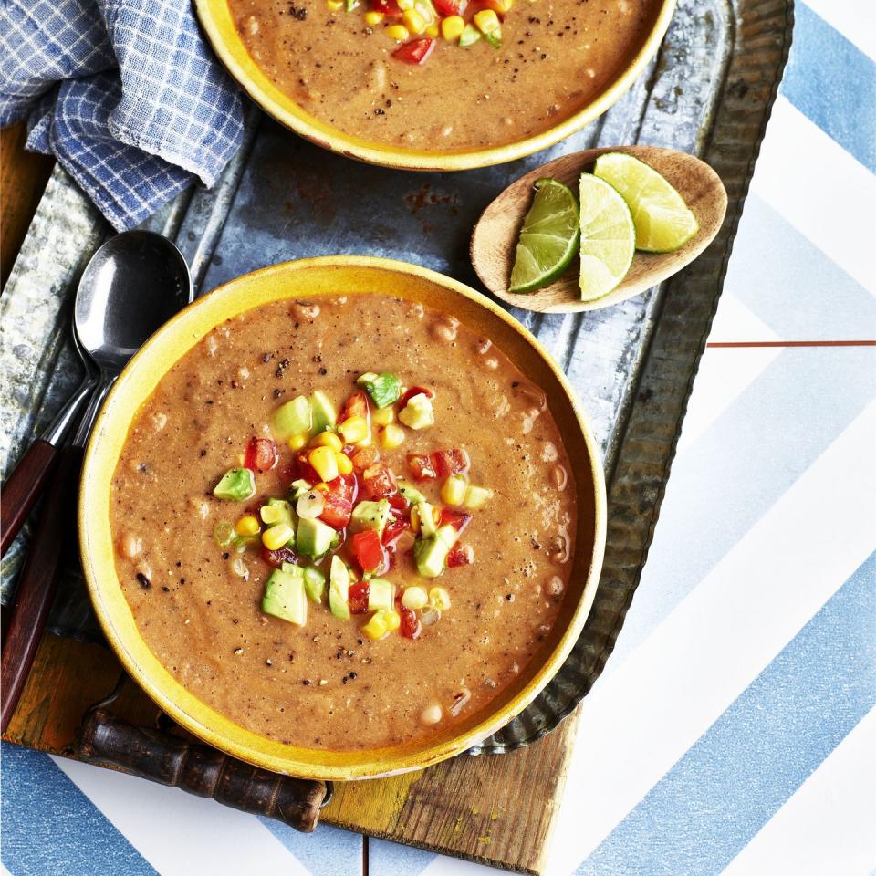 cheap meal recipes black eyed bean 'taco' soup