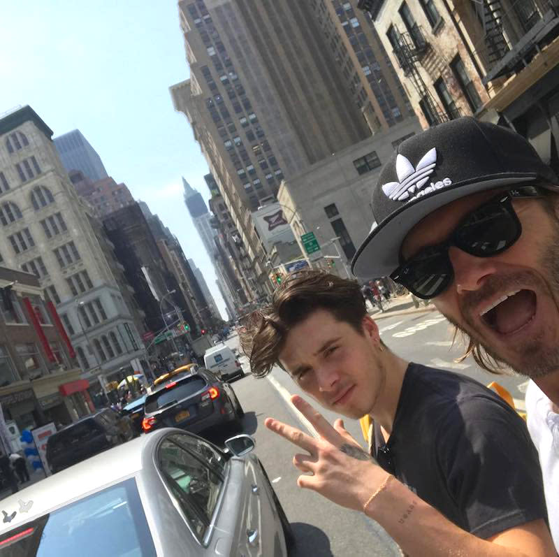 <p>The eldest of David and Victoria Beckham’s brood is also out on his own. Brooklyn is a freshman at Parsons School of Design in NYC (perhaps the only frosh <a rel="nofollow" href="https://uk.news.yahoo.com/beckham-family-leave-see-book-200000511.html" data-ylk="slk:with his own book;elm:context_link;itc:0;sec:content-canvas;outcm:mb_qualified_link;_E:mb_qualified_link;ct:story;" class="link  yahoo-link">with his own book</a>?), and his dad helped send him off. “Exciting times and hard work coming for this little man,” the retired soccer star wrote. Mama Victoria was <a rel="nofollow" href="https://www.yahoo.com/celebrity/brooklyn-beckham-off-college-victorias-hard-time-002409115.html" data-ylk="slk:more emotional;elm:context_link;itc:0;sec:content-canvas;outcm:mb_qualified_link;_E:mb_qualified_link;ct:story;" class="link  yahoo-link">more emotional</a> about the milestone. (Photo: <a rel="nofollow noopener" href="https://www.instagram.com/p/BYIxvaRBCIR/?hl=en&taken-by=davidbeckham" target="_blank" data-ylk="slk:David Beckham via Instagram;elm:context_link;itc:0;sec:content-canvas" class="link ">David Beckham via Instagram</a>) </p>