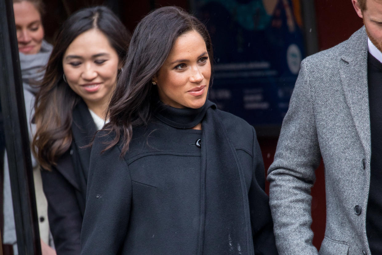 Meghan during a visit to Bristol last week [Photo: PA]