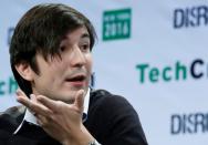 FILE PHOTO: FILE PHOTO: Vlad Tenev, co-founder and co-CEO of investing app Robinhood, speaks during the TechCrunch Disrupt event in Brooklyn borough of New York