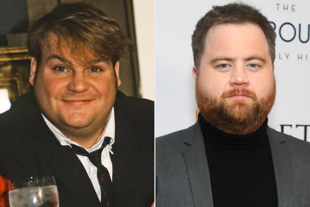 <p>Alan Singer/NBCUniversal via Getty Images; Alberto E. Rodriguez/Getty</p> Chris Farley; Paul Walter Hauser