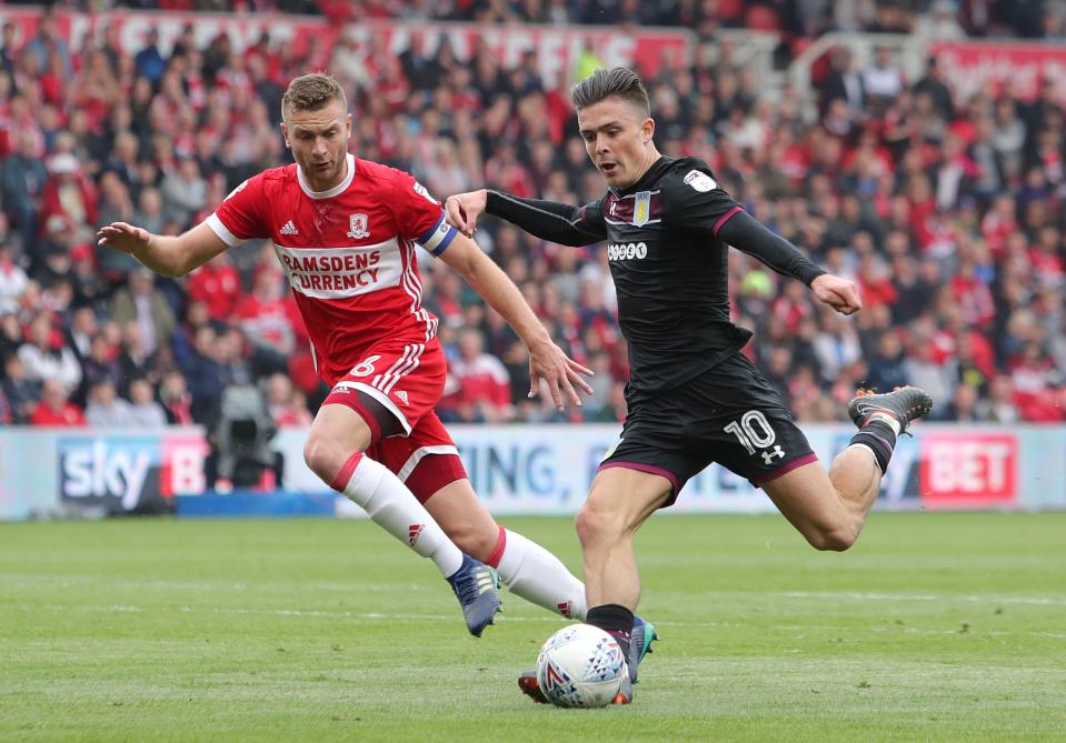 Jack Grealish was instrumental in victory over Middlesbrough