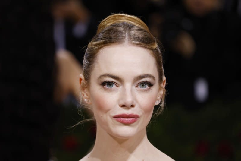 Emma Stone attends the Costume Institute Benefit at the Metropolitan Museum of Art in 2022. File Photo by John Angelillo/UPI