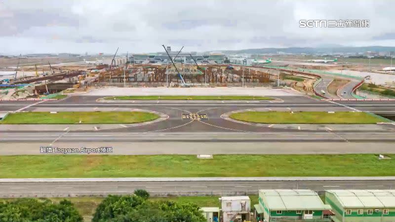 三大國籍航空公司已展開桃機第3航廈的爭奪戰。（圖／翻攝自Taoyuan Airport頻道）