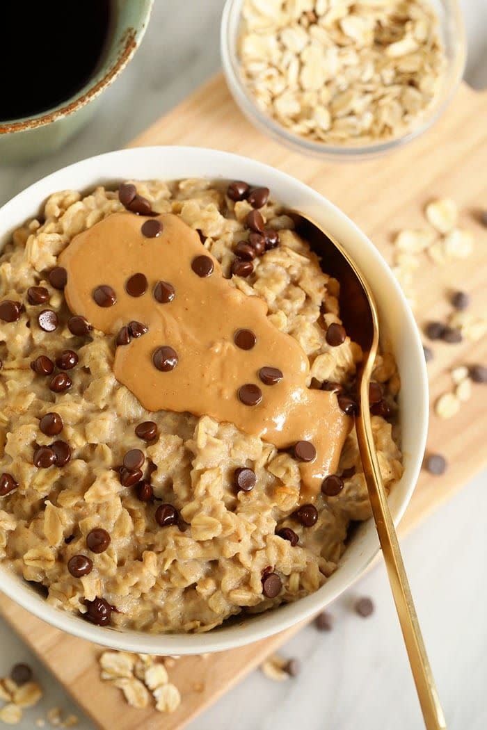 <p>You can make delicious oatmeal instantly without having to turn to instant oatmeal at all. We love how Lee Funke of <em>Fit Foodie Finds </em>uses rolled oats to create a naturally sweet oatmeal bowl that tastes just like cookie dough (seriously!).</p><p><a href="https://fitfoodiefinds.com/2-minute-microwave-oatmeal/" rel="nofollow noopener" target="_blank" data-ylk="slk:Get the recipe from;elm:context_link;itc:0;sec:content-canvas" class="link ">Get the recipe from </a><em><a href="https://fitfoodiefinds.com/2-minute-microwave-oatmeal/" rel="nofollow noopener" target="_blank" data-ylk="slk:Fit Foodie Finds »;elm:context_link;itc:0;sec:content-canvas" class="link ">Fit Foodie Finds »</a></em></p>