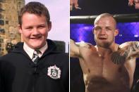 <p><b>Antes: </b>Josh é filho de um ator e estava destinado a ser uma estrela. Ele apareceu em todos os filmes da franquia Harry Potter interpretando o braço direito de Draco. <b>Agora: </b>Atualmente, com 28 anos, ele está apostando na carreira de lutador de MMA. Ele estreou em 2016 na categoria amadora e obteve sua primeira vitória.</p>