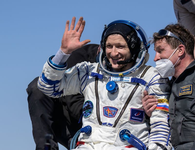 Soyuz MS-17 space capsule lands near Zhezkazgan